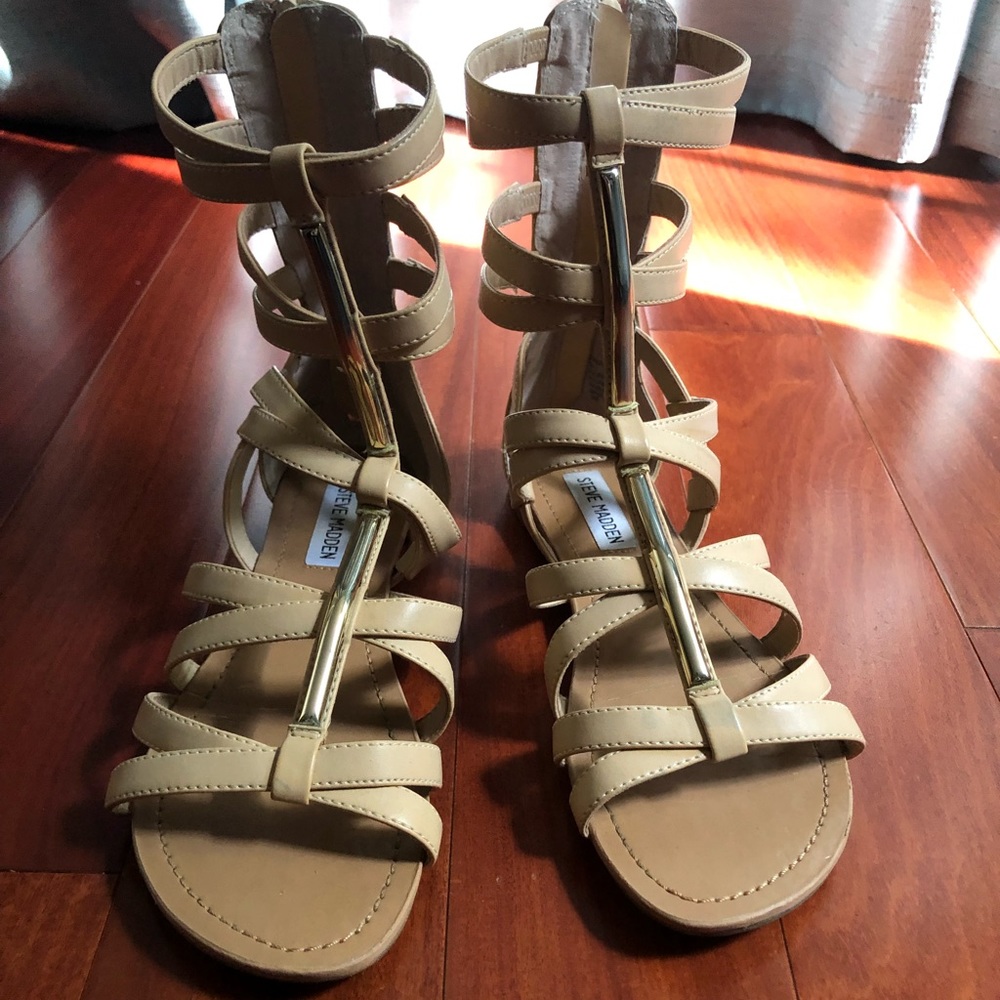 Nude Steve Madden Gladiator Sandals